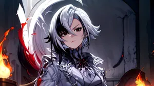 Arlecchino Character Art Wallpaper