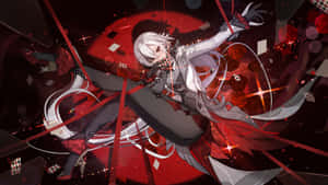 Arlecchino Character Art Wallpaper