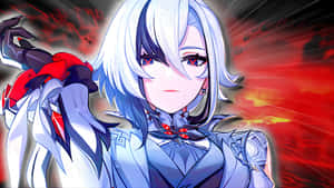 Arlecchino Character Art Wallpaper