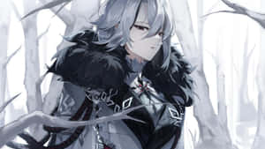 Arlecchino Character Art Wallpaper