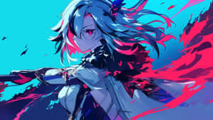 Arlecchino Character Art Wallpaper