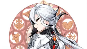 Arlecchino Character Design Wallpaper