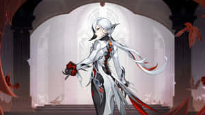 Arlecchino Character Design Wallpaper