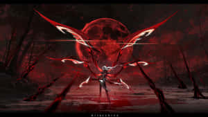 Arlecchino Dark Fantasy Scene Wallpaper