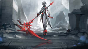 Arlecchino Dark Fantasy Warrior Wallpaper