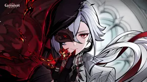 Arlecchino Genshin Impact Character Wallpaper