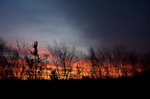 Armagh Sunset Silhouette Wallpaper