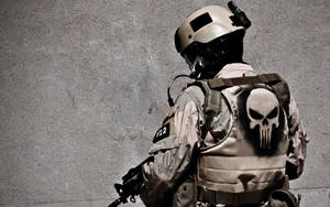 Armed Military Punisher Wallpaper