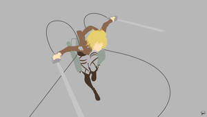 Armin Arlert Fighting Vector Art Wallpaper