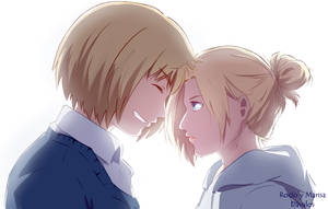 Armin Arlet With Annie Leonhart Wallpaper