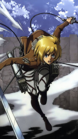 Armin Odm Gear Attack On Titan Iphone Wallpaper