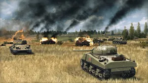 Armored_ Advance_ Under_ Fire.jpg Wallpaper
