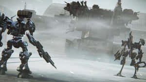 Armored_ Core_6_ Mechs_in_ Combat Wallpaper