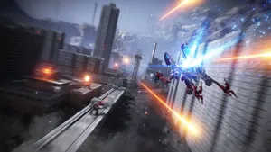 Armored_ Core_ Epic_ Mech_ Battle Wallpaper