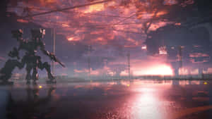 Armored_ Core_ Mech_ Sunset_ Patrol Wallpaper
