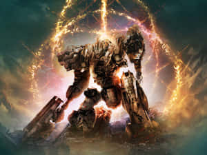 Armored_ Core_ Mecha_ Battle Wallpaper