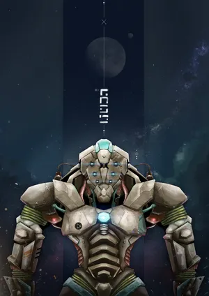 Armored Robot Warrior Wallpaper