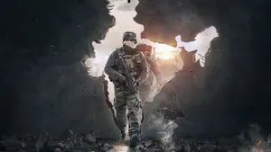 Army Entering Hole Wallpaper