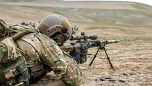 Army Ranger Sniperin Position Wallpaper