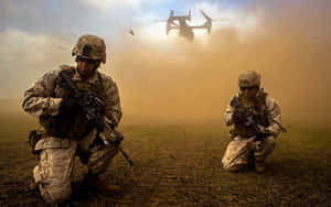 Army Rangersin Training Exercise Wallpaper