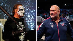 Arn Anderson And Wrestling Legend Sting Wallpaper