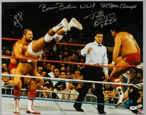 Arn Anderson Signed Match Poster Wallpaper