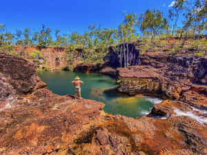 Arnhem Land Waterhole Explorer Wallpaper