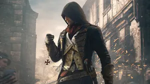 Arno Dorian, Assassin's Creed Unity Protagonist, Standing Tall In A Stunning High-resolution Wallpaper. Wallpaper