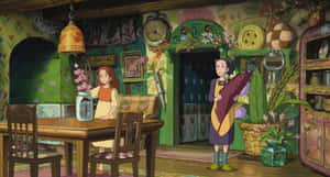 Arrietty And Her Miniature Family Meet Their New Human Friend Wallpaper