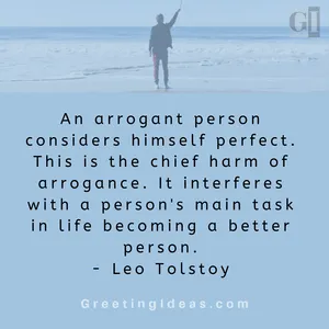 Arrogant Person Quote By Leo Tolstoy Wallpaper