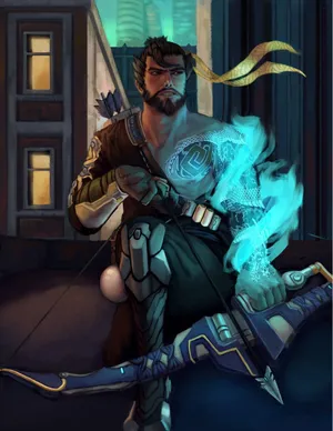 Arrow Unleashed – Overwatch's Hanzo In Action Wallpaper