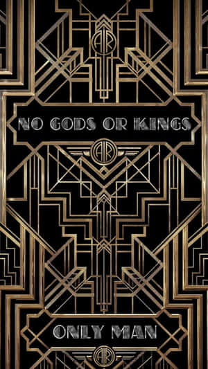 Art Deco Gatsby Quote Wallpaper