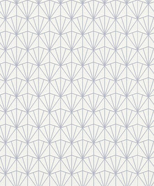 Art Deco White Pattern Wallpaper