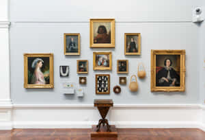 Art Gallery Exhibition Wall Wallpaper