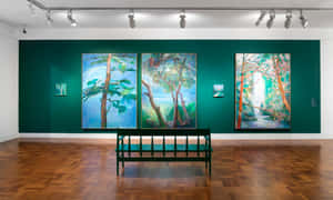 Art_ Gallery_ Tropical_ Paintings_ Exhibit Wallpaper