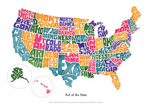 Art Of The United States Map Wallpaper