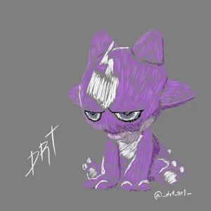 Art Of Toxel With Gray Backdrop Wallpaper