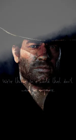 Arthur Morgan Deep Quotes Wallpaper