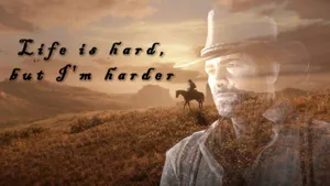 Arthur Morgan Life Quote Wallpaper