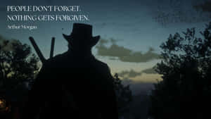 Arthur Morgan Quote Reflection Wallpaper