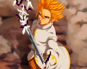Arthur Pendragon From The Seven Deadly Sins Anime Series Wallpaper