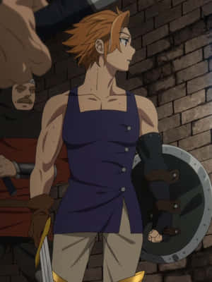 Arthur Pendragon, The Valiant Future King Of Britannia, Standing Tall In His Princely Attire – Inspired By The Seven Deadly Sins Anime Series. Wallpaper