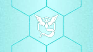 Articuno In Honeycomb Pattern Wallpaper