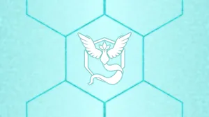 Articuno In Honeycomb Pattern Wallpaper