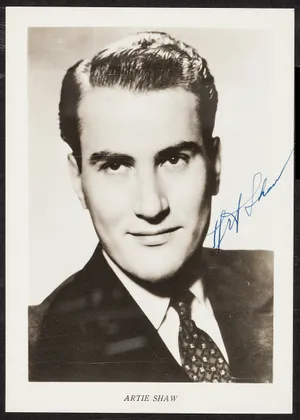 Artie Shaw Portrait With Signature Wallpaper