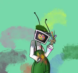 Artist Tv Head Wallpaper