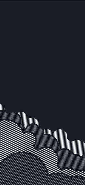 Artistic Clouds Minimalist Dark Iphone Wallpaper