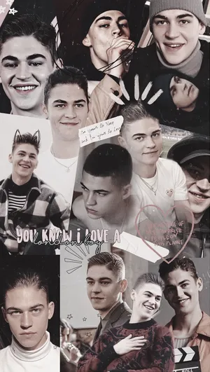 Artistic Collage Of Hardin Scott Wallpaper