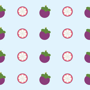 Artistic Illustration Of Fresh Mangosteen Fruit\ Wallpaper