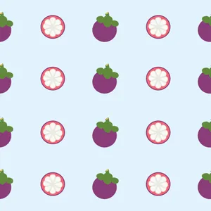 Artistic Illustration Of Fresh Mangosteen Fruit\ Wallpaper